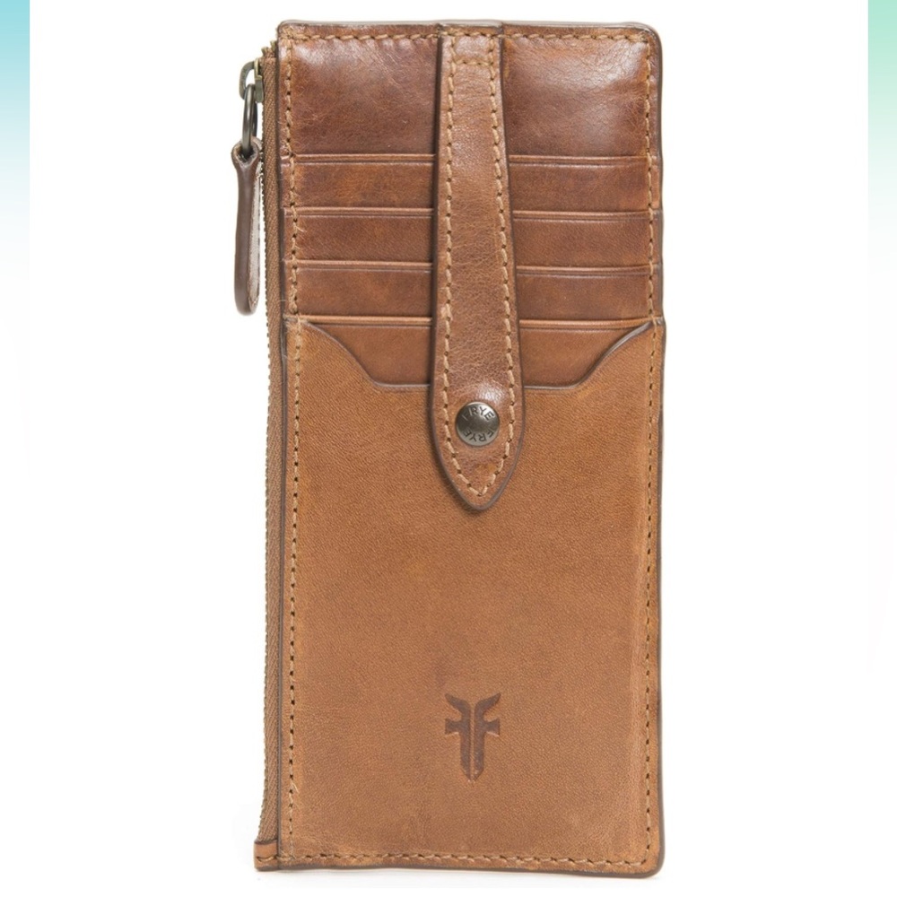 Frye Tan Leather Wallet Sleek Design